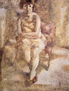 Jules Pascin Have red hair Lass oil painting artist